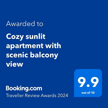 Apartment Cozy Sunlit With Scenic Balcony View Tirana